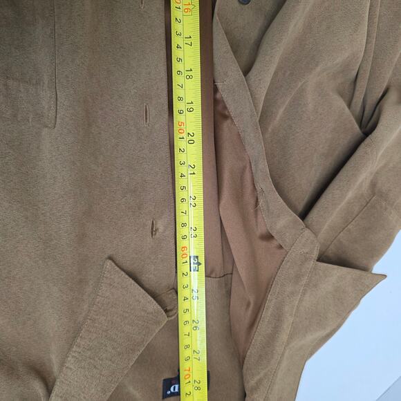 Kaid , Dark Brown Suede Button-Up Shirt, Mens, XL - Picture 5 of 6